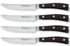 Coffret 4 couteaux à steak Wüsthof Ikon forgés 12cm manches en bois de grenadille