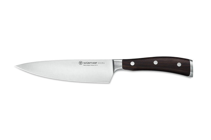 Couteau de chef Wüsthof Ikon forgé 16cm en bois de grenadille