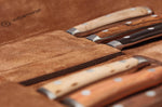 Coffret 6 couteaux à steak Wüsthof Ikon forgés 12cm avec pochette en cuir