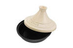 Plat à tajine Staub 20cm en fonte émaillée avec couvercle crème compatible induction
