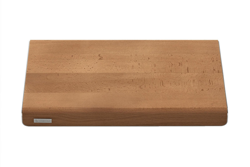 Planche à découper Wüsthof en hêtre et inox 40x25x4cm