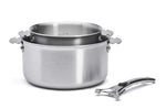 Set de 2 casseroles De Buyer Alchimy Loqy en inox avec poignée amovible
