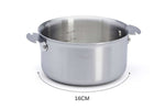 Set de 2 casseroles De Buyer Alchimy Loqy en inox avec poignée amovible