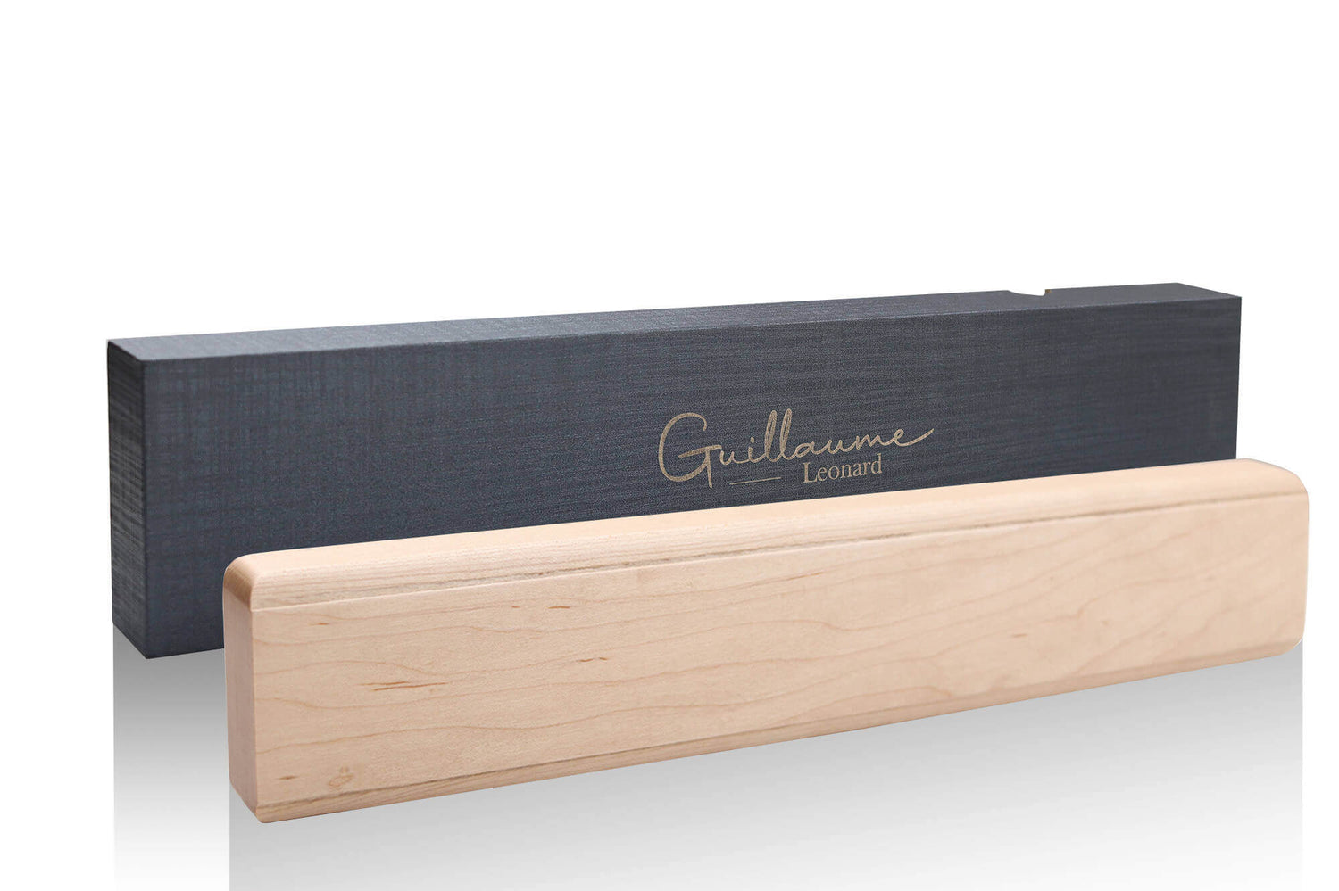 Barre aimantée en érable Guillaume Léonard pour 6 couteaux de cuisine - 40x6,5cm