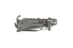 Couteau pliant multifonction Wildsteer W Pocket WPO01 lame tanto manche acier 11,7cm avec brise-vitre et coupe-sangle