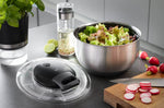 Essoreuse à salade Gefu Pullit en acier inoxydable - 25cm