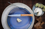 Coffret 4 couteaux de table Opinel Facette manche olivier lame 11cm inox lisse