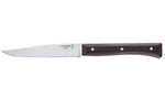 Coffret 4 couteaux de table Opinel Facette manche frêne sombre lame 11cm inox lisse