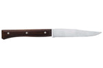 Coffret 4 couteaux de table Opinel Facette manche frêne sombre lame 11cm inox lisse