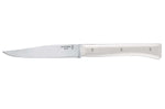 Coffret 4 couteaux de table Opinel Facette manche VittEr® blanc lame 11cm inox lisse