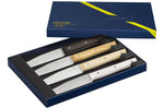 Coffret 4 couteaux de table Opinel Facette Panaché lame 11cm inox lisse