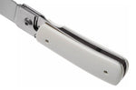 Couteau pliant Fallkniven RL1EY manche Elforyn imitation ivoire 9,5cm + étui en daim
