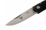 Couteau pliant Fallkniven TK4 Tre Kronor manche grilon noir 9,5cm + étui Cordura