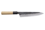 Couteau de chef 21cm japonais artisanal Sakai Kikumori Kikuzuki Kuro