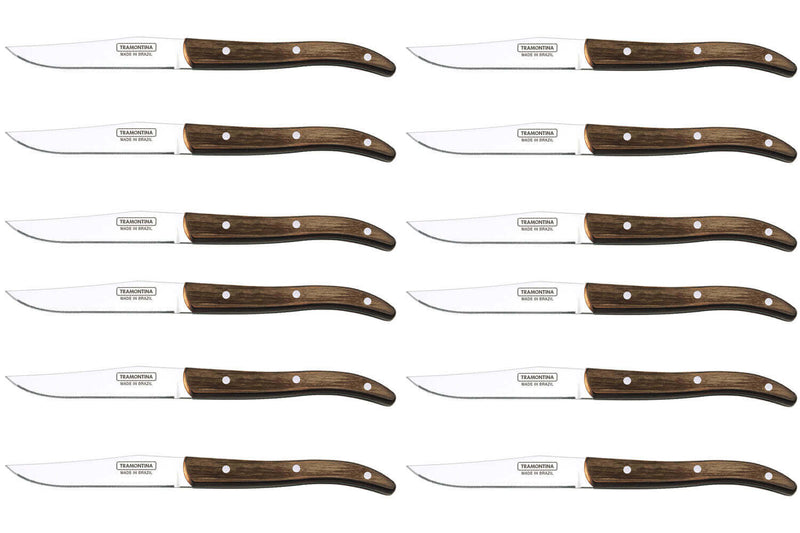 Set de 12 couteaux à steak Tramontina French lame micro dentelée