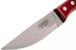 Set de 12 couteaux à steak Tramontina Jumbo lame 13cm manche rouge