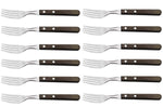 Set de 12 fourchettes Tramontina Gaucho manche marron