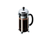 Cafetière Bodum Chambord à piston avec filtre inox - 1L 8 tasses