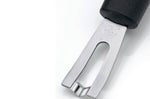 Canneleur Triangle forme V manche en green grip noir