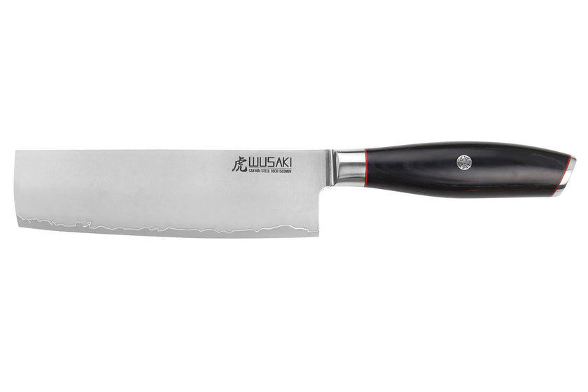 Couteau nakiri Wusaki Fujiko Black 10Cr 17 cm
