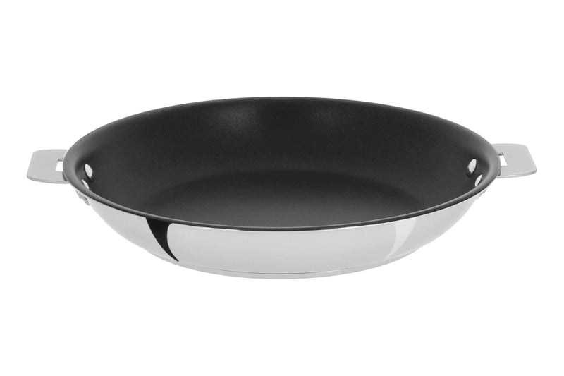 Poêle antiadhérente Cristel Casteline Exceliss amovible en inox 5 plis - 28cm