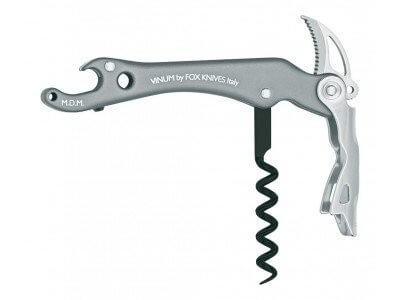 Tire bouchon VINUM Fox Knives 12cm alu anodisé titanium
