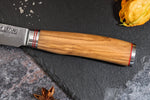 Coffret 3 couteaux Wusaki Damas 10Cr olivier Chef + Universel + Office