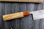 Couteau de chef 21cm japonais artisanal Yuzo SLD olivier et cognassier