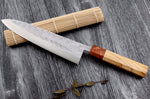Couteau de chef 21cm japonais artisanal Yuzo SLD olivier et cognassier