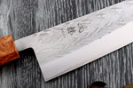 Couteau de chef 21cm japonais artisanal Yuzo SLD olivier et cognassier