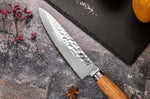 Mallette de 5 couteaux de cuisine Wusaki Damas 10Cr manches en olivier