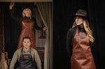 Tablier de cuisine artisanal Witloft Buffalo Collection en cuir pleine fleur - Cognac