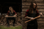 Tablier de cuisine artisanal en cuir Witloft Buffalo Collection - Noir