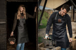 Tablier de cuisine artisanal en cuir Witloft Buffalo Collection - Noir