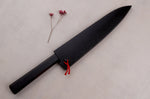 Couteau de chef japonais artisanal Kagekiyo Yoshikazu Tanaka Damas Aogami 21cm + Saya