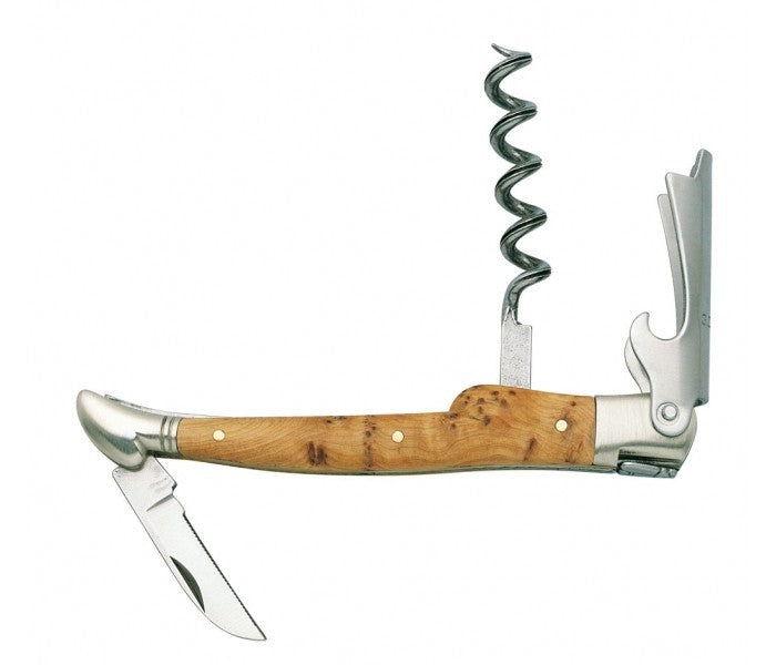 Tire bouchon Laguiole Arbalète G. David 3 pièces manche 12cm genévrier inox
