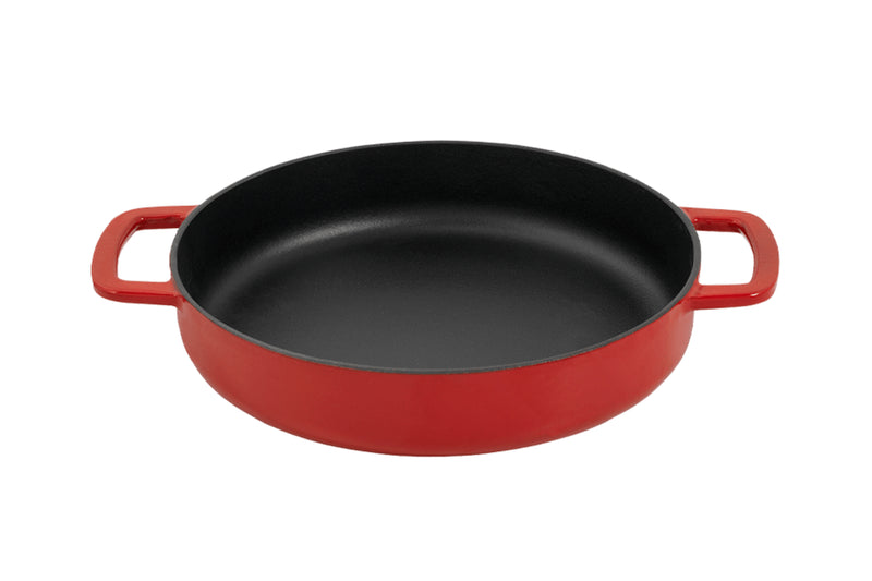 Poêlon Combekk Sous-chef en fonte émaillée rouge - 24cm