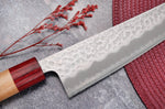 Couteau de chef japonais artisanal Tsunehisa Aogami Super martelé 21cm