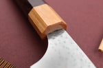 Couteau sujihiki kiritsuke japonais artisanal martelé Yu Kurosaki senko 24cm acier SG2