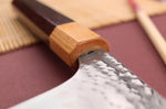 Couteau de chef kiritsuke japonais artisanal martelé Yu Kurosaki senko 24cm acier SG2