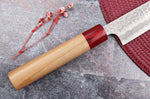 Couteau sujihiki japonais artisanal Tsunehisa Aogami Super martelé 27cm
