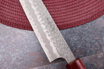 Couteau sujihiki japonais artisanal Tsunehisa Aogami Super martelé 27cm