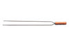 Brochette double Tramontina Churrasco en inox et bois 75cm