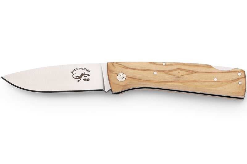 Couteau pliant Salamandra manche olivier 9,5cm