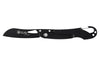 Couteau pliant LUG SP2TB noir manche en G10 et acier 11,6cm avec mousqueton