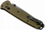 Couteau pliant Benchmade Bailout 537GY-1 manche aluminium anodisé vert 12cm avec brise-vitre