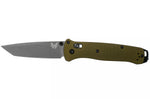 Couteau pliant Benchmade Bailout 537GY-1 manche aluminium anodisé vert 12cm avec brise-vitre