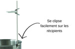 Support pour fouet/thermomètre en acier inoxydable