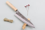Couteau de chef japonais artisanal Wusaki Nakata Erable BS2 21cm manche érable