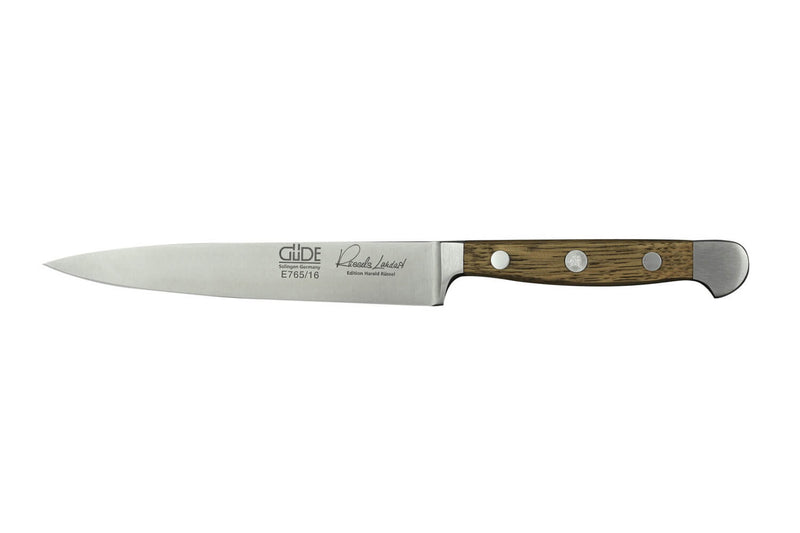 Couteau à découper Güde Alpha Chêne 16cm en acier forgé